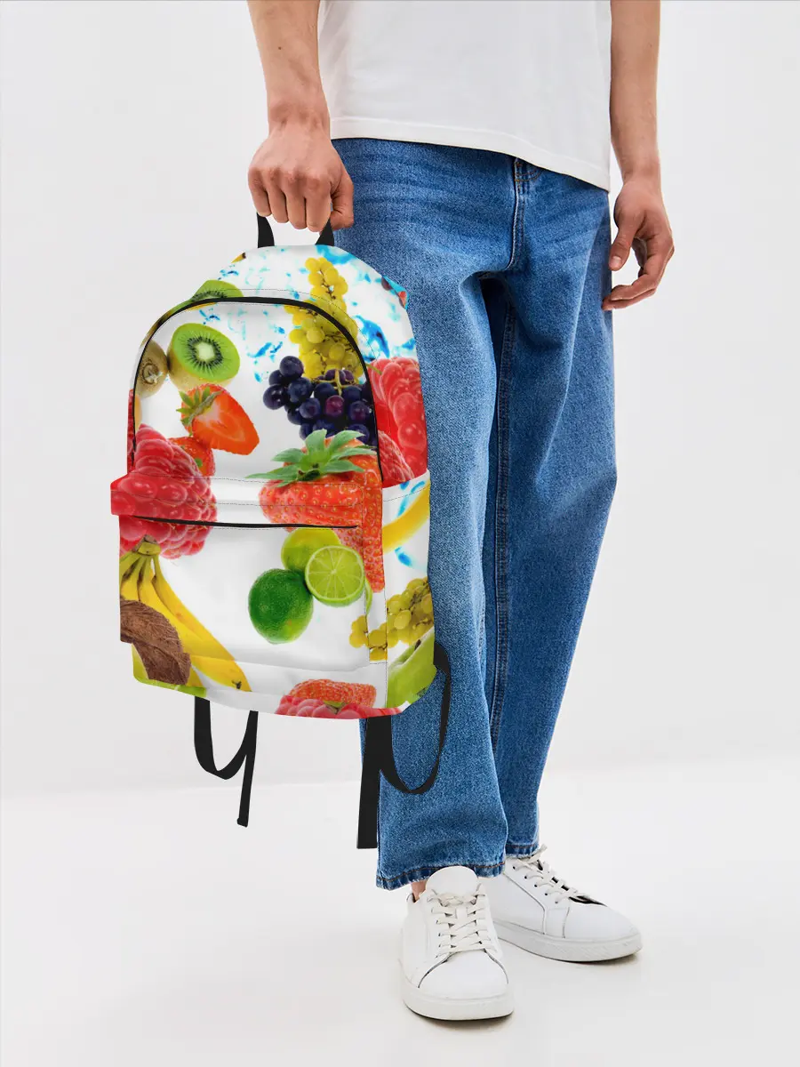 Рюкзак джинсовый / фрукты