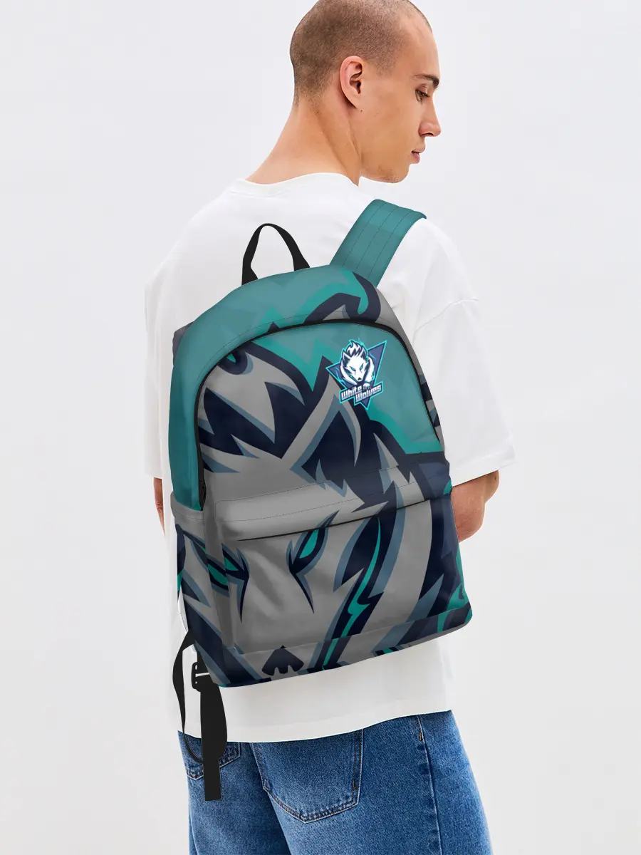 Рюкзак джинсовый / Форма White wolves