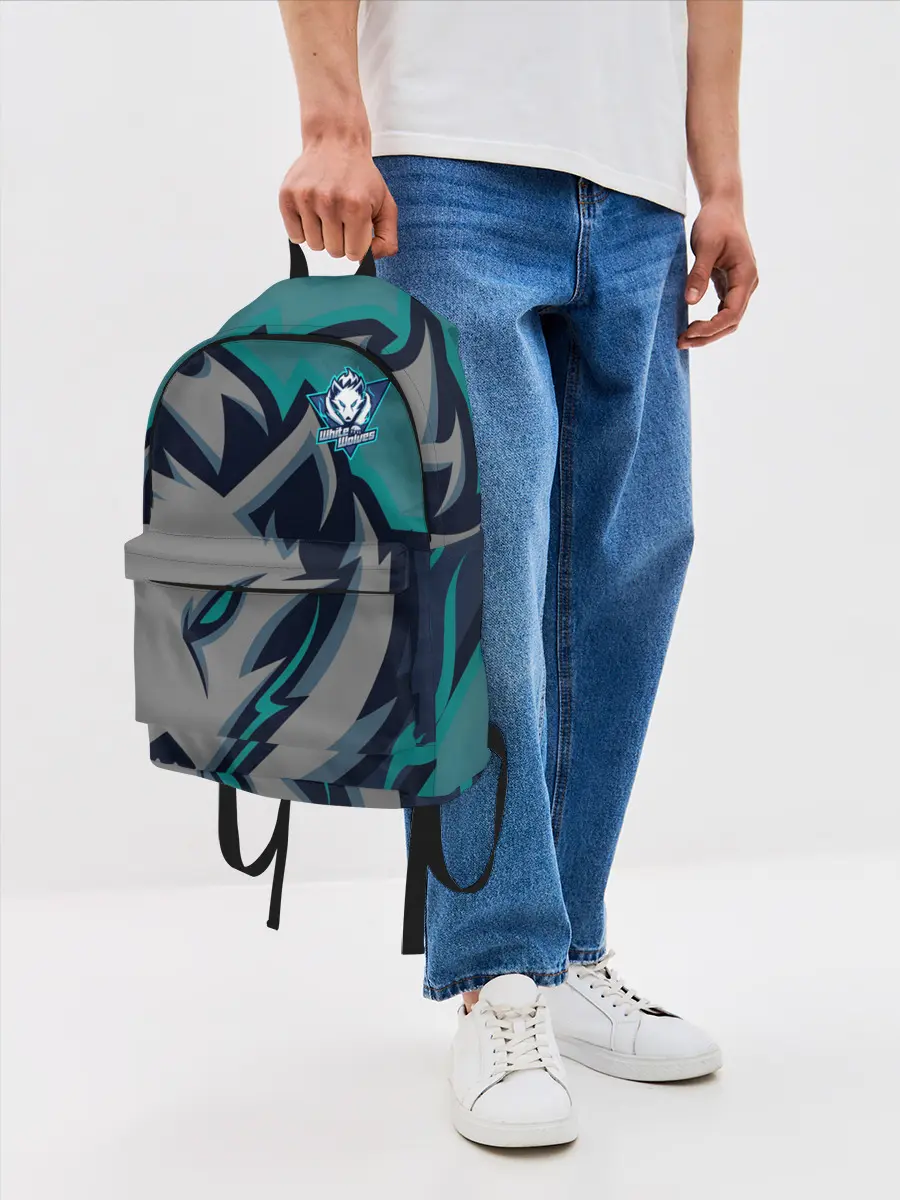 Рюкзак джинсовый / Форма White wolves