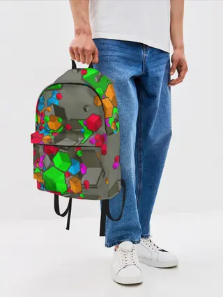 Рюкзак джинсовый / Кубики