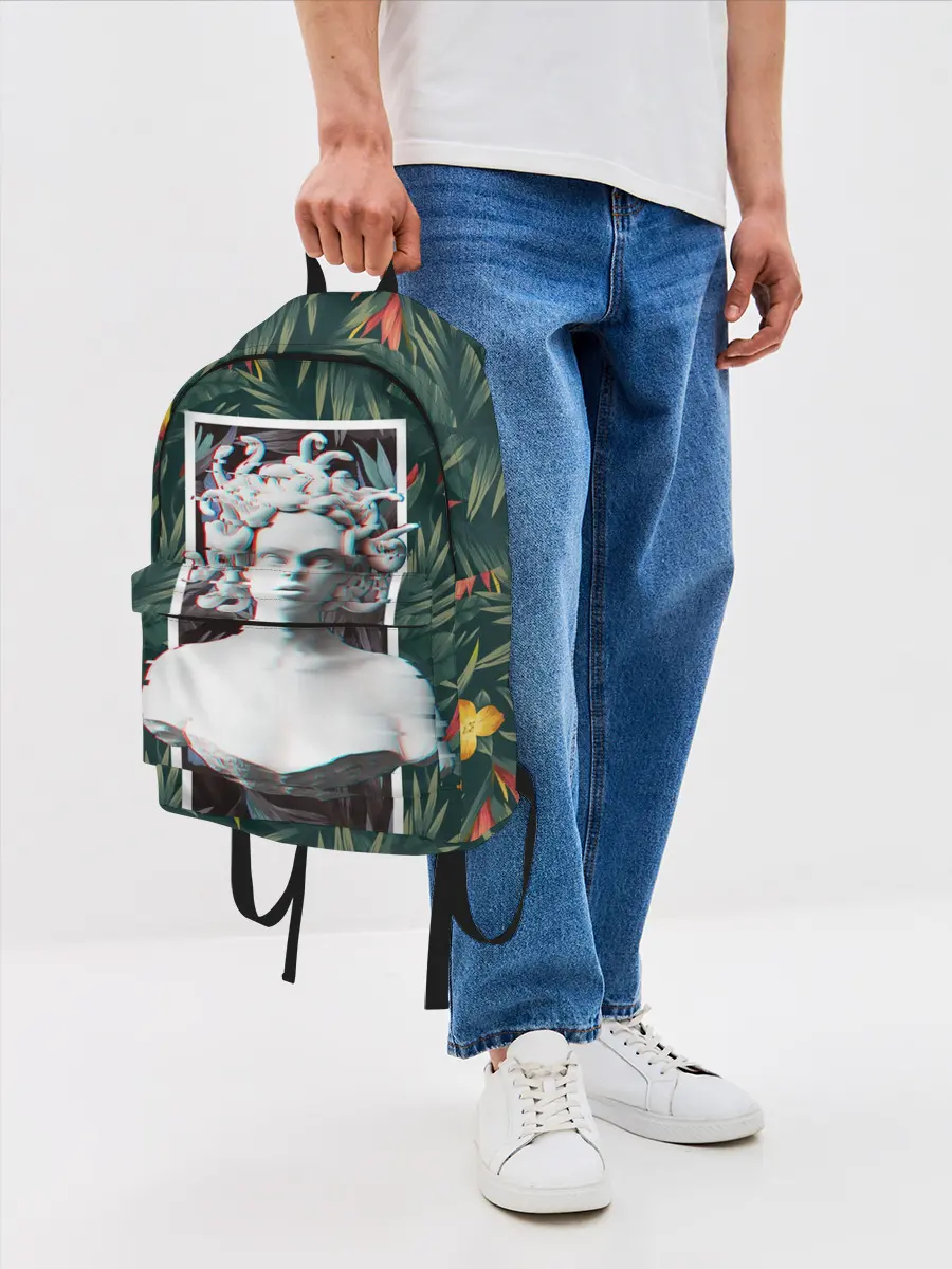 Рюкзак джинсовый / Медуза Горгона