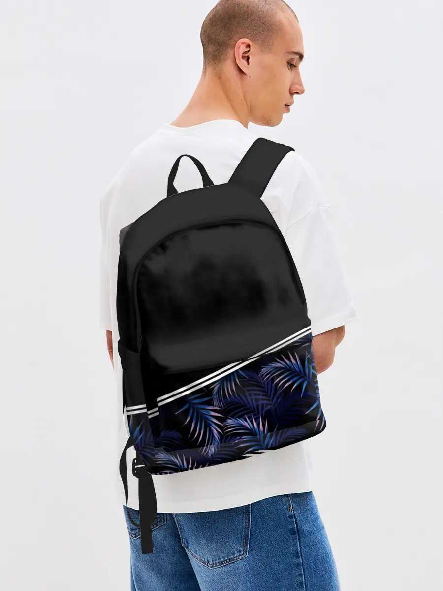 Рюкзак джинсовый / Тропические