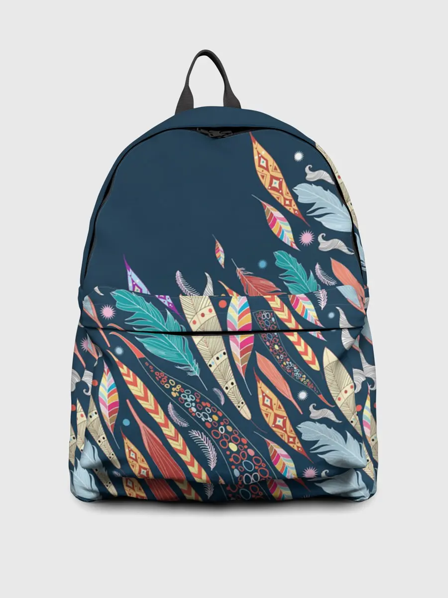 Рюкзак джинсовый / Перья