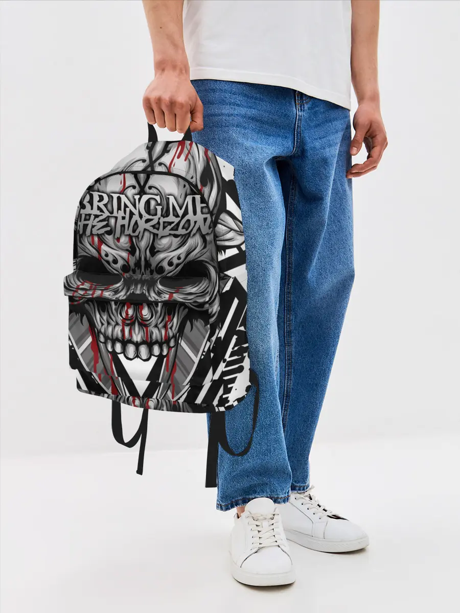 Рюкзак джинсовый / Bring Me the Horizon