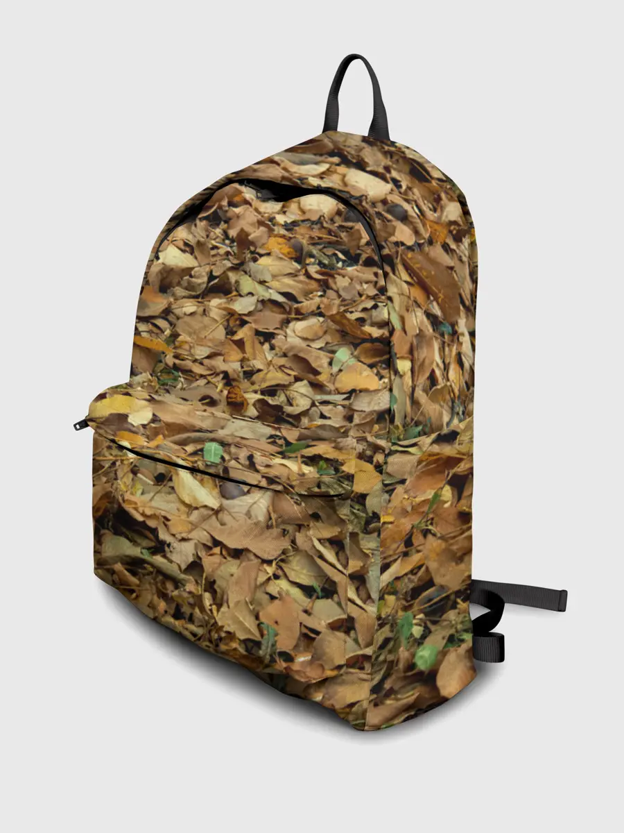 Рюкзак джинсовый / Листья