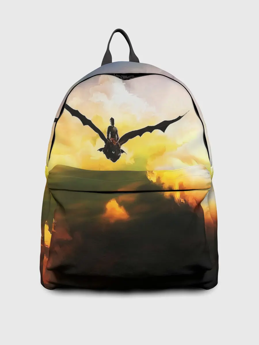 Рюкзак джинсовый / Как приручить дракона