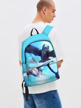 Рюкзак джинсовый / Как приручить дракона