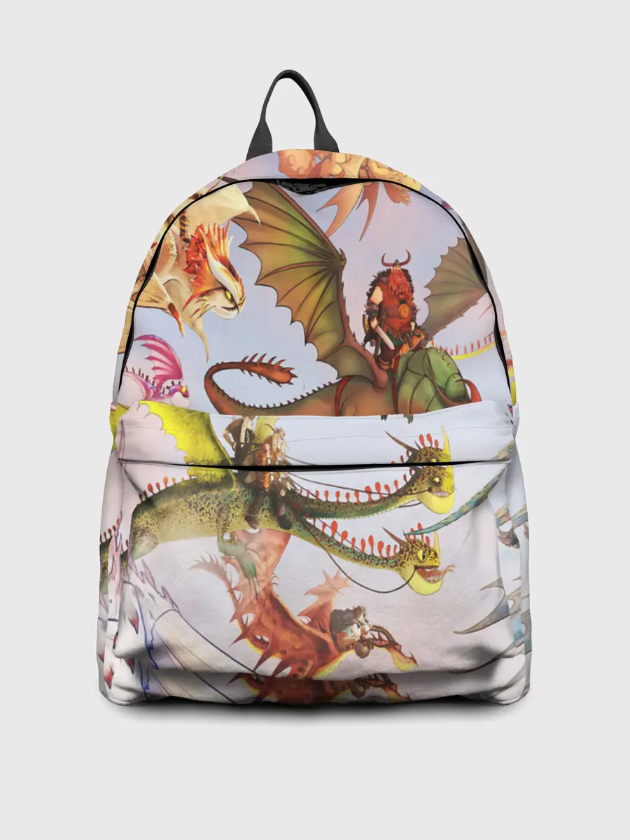 Рюкзак джинсовый / Как приручить дракона