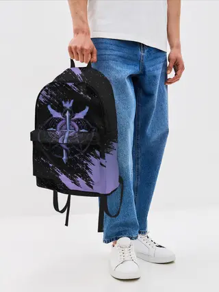 Рюкзак джинсовый / Стальной алхимик | Fullmetal Alchemist