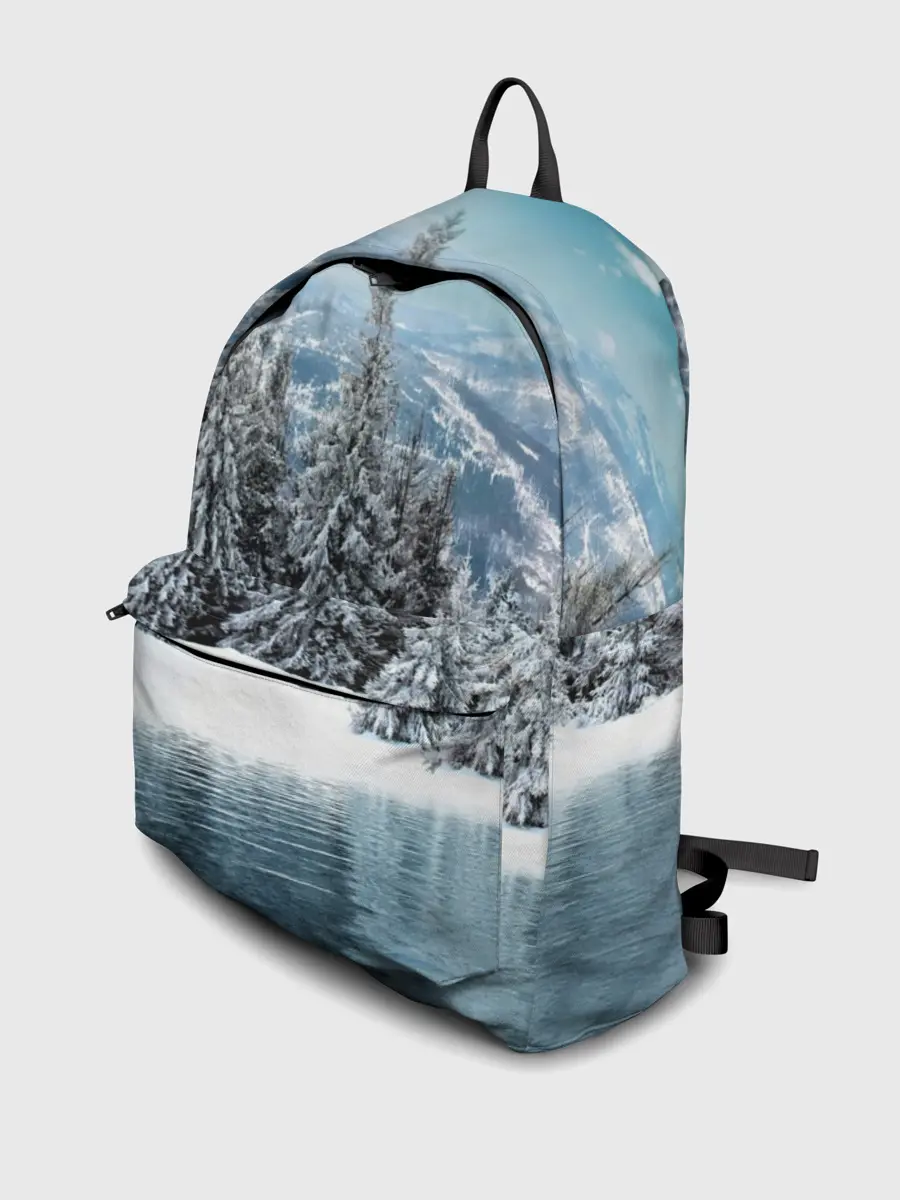 Рюкзак джинсовый / Зимний лес