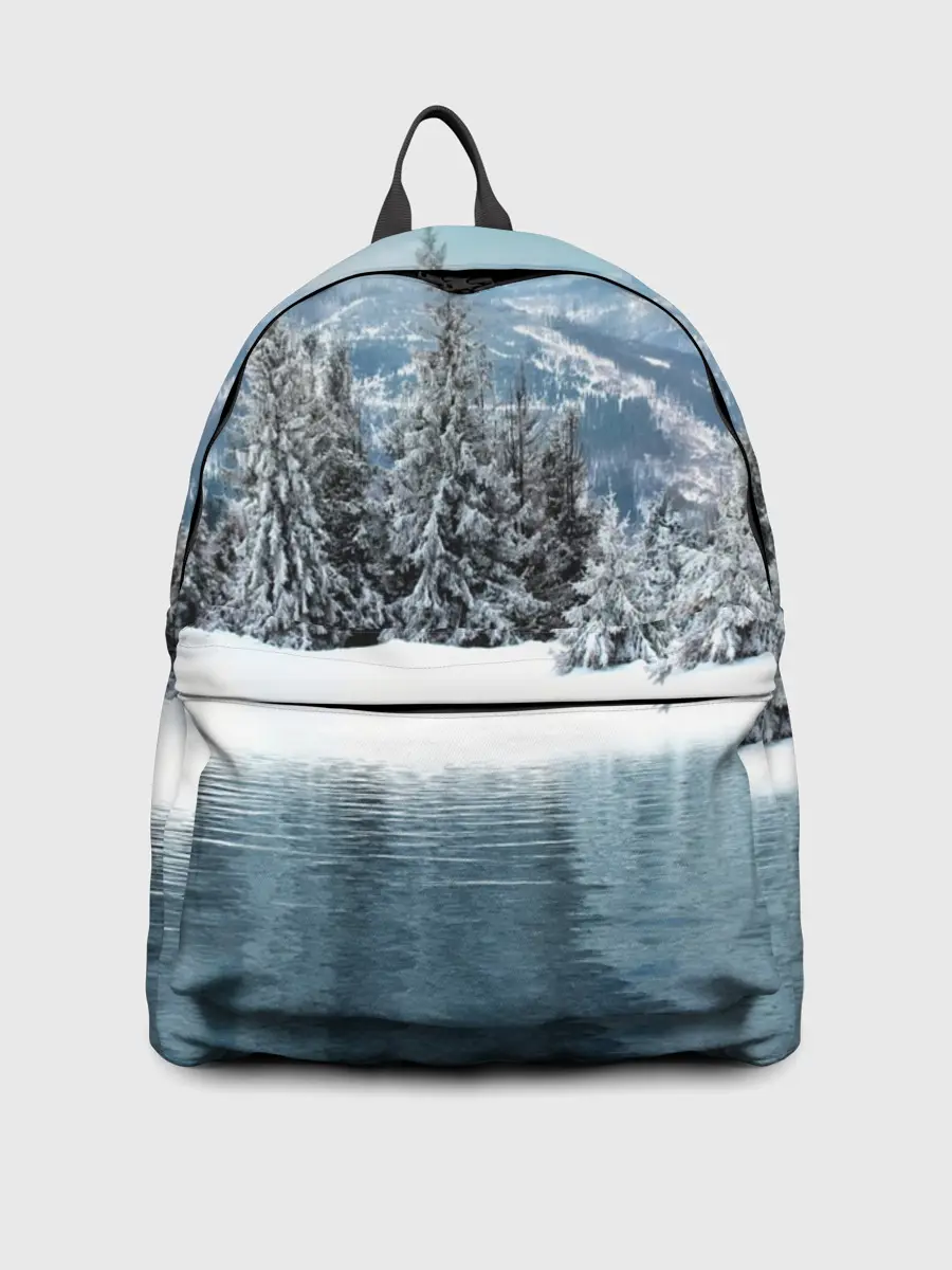 Рюкзак джинсовый / Зимний лес