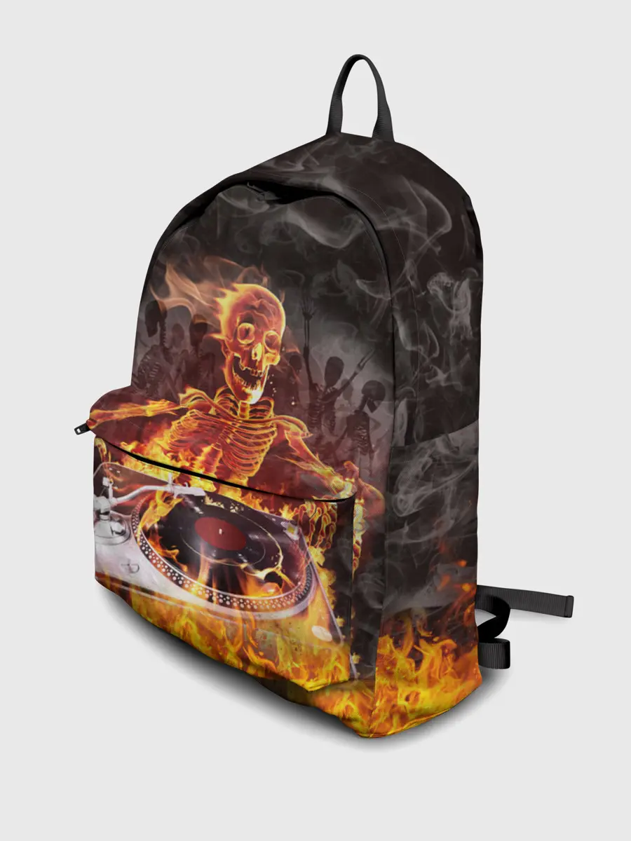 Рюкзак джинсовый / Вечеринка у скелетов