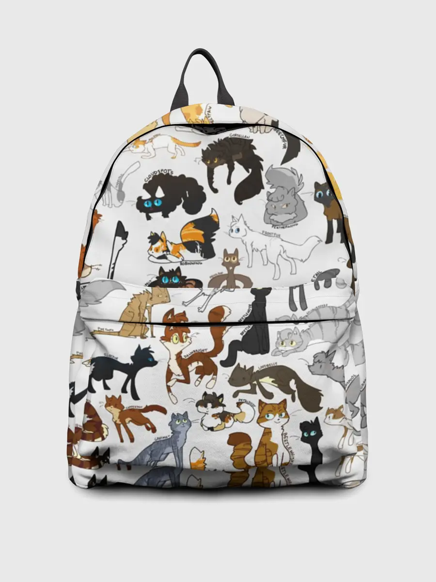 Рюкзак джинсовый / Котоколлаж 03