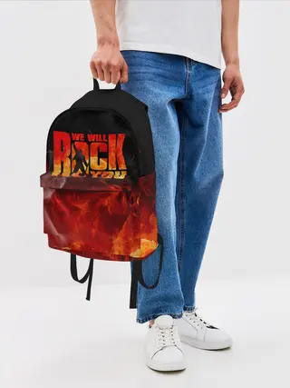 Рюкзак джинсовый / Queen - We Will Rock You