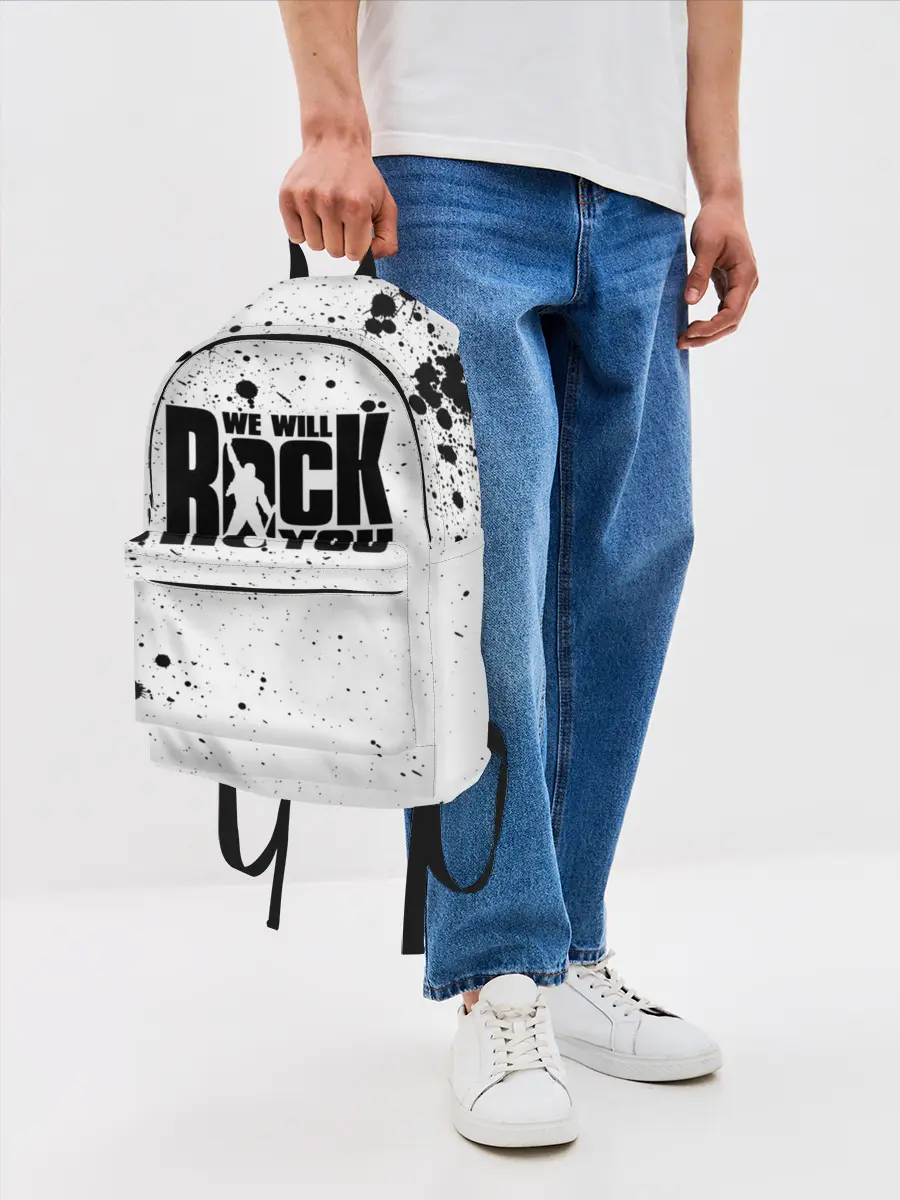 Рюкзак джинсовый / Queen - We Will Rock You