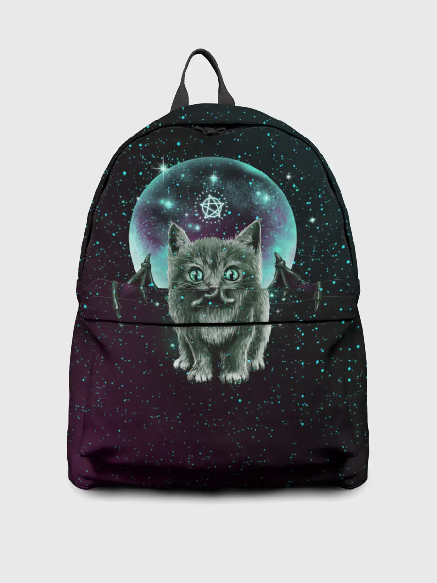 Рюкзак джинсовый / КОТ КТУЛХУ