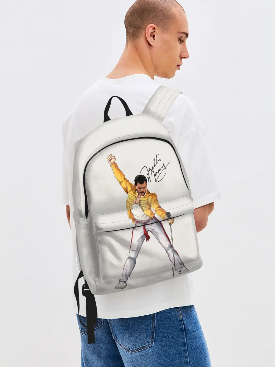 Рюкзак джинсовый / Фредди Меркьюри автограф