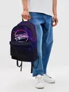 Рюкзак джинсовый / Deftones. Neon logo
