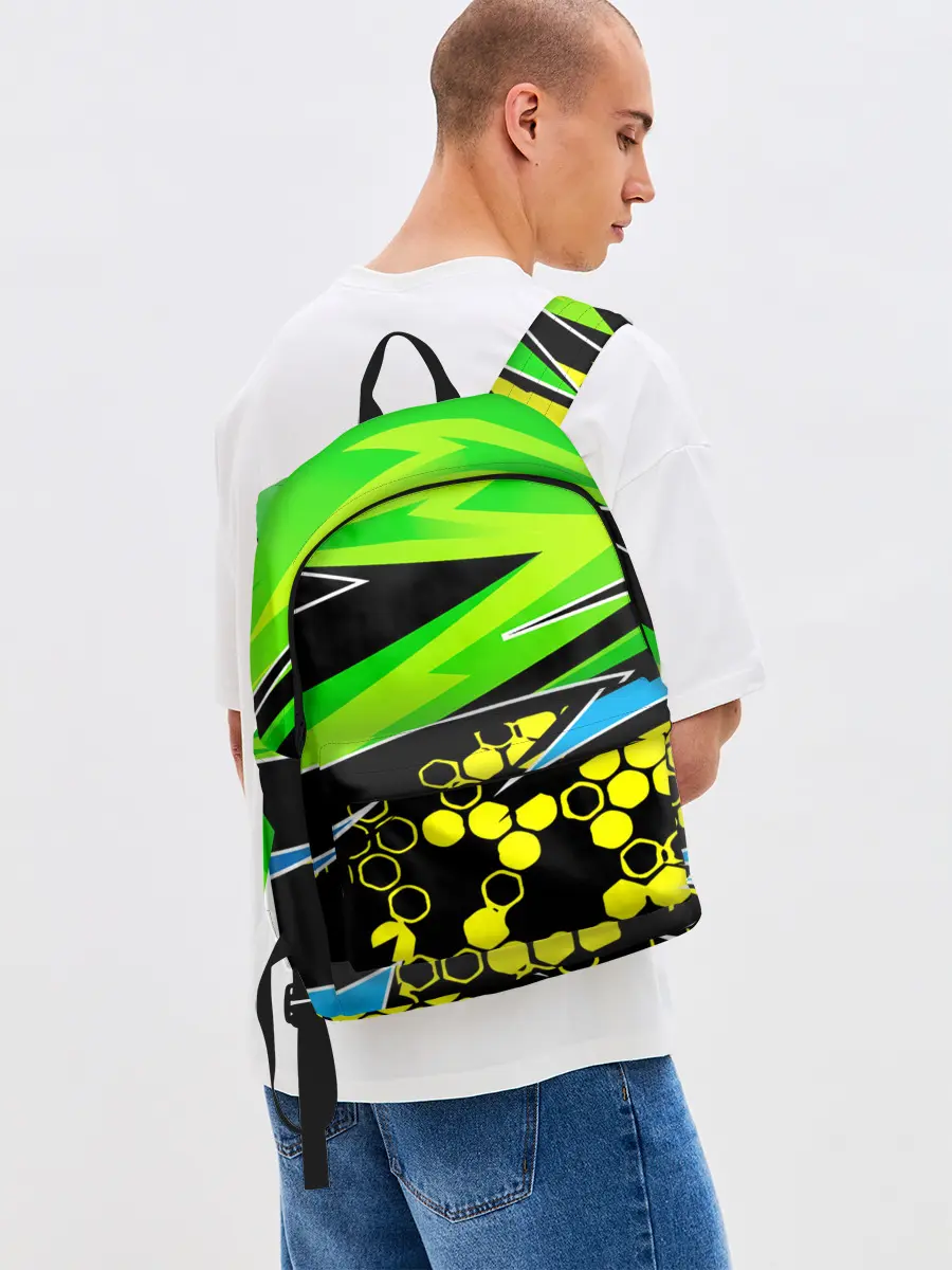 Рюкзак джинсовый / Light green urban marble