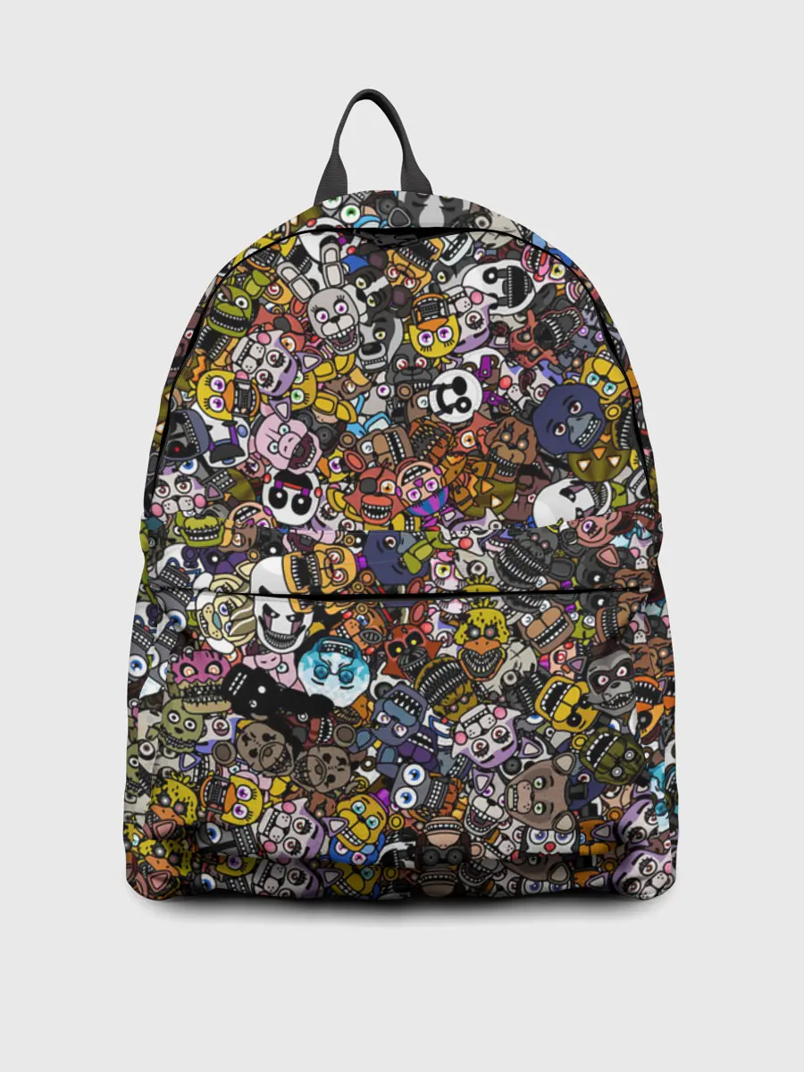 Рюкзак джинсовый / FNaF стикербомбинг