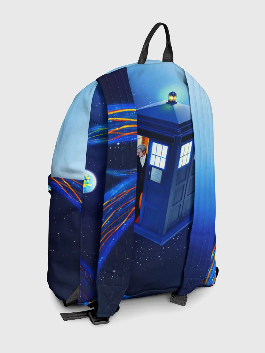 Рюкзак джинсовый / ДОКТОР И КЛАРА И ТАРДИС