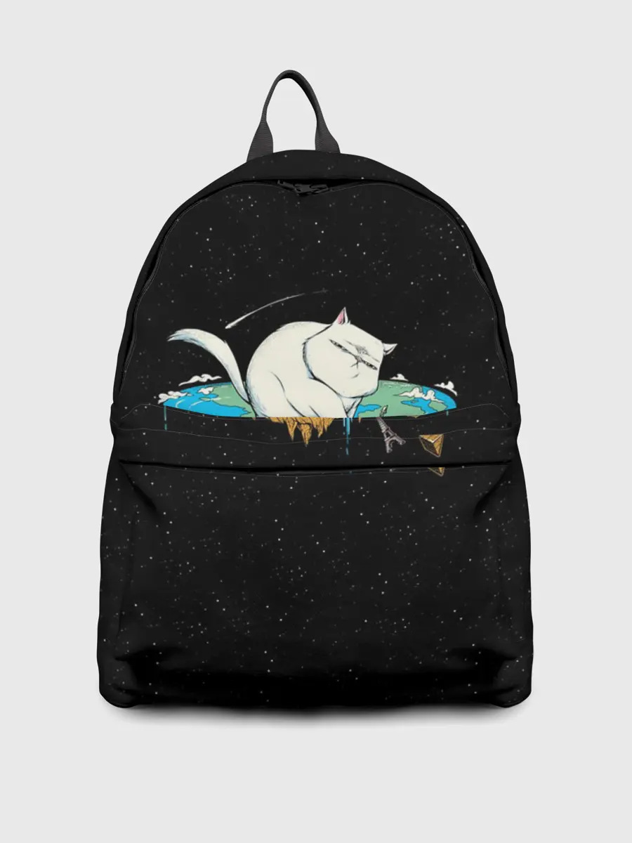 Рюкзак джинсовый / Flat earth Cat