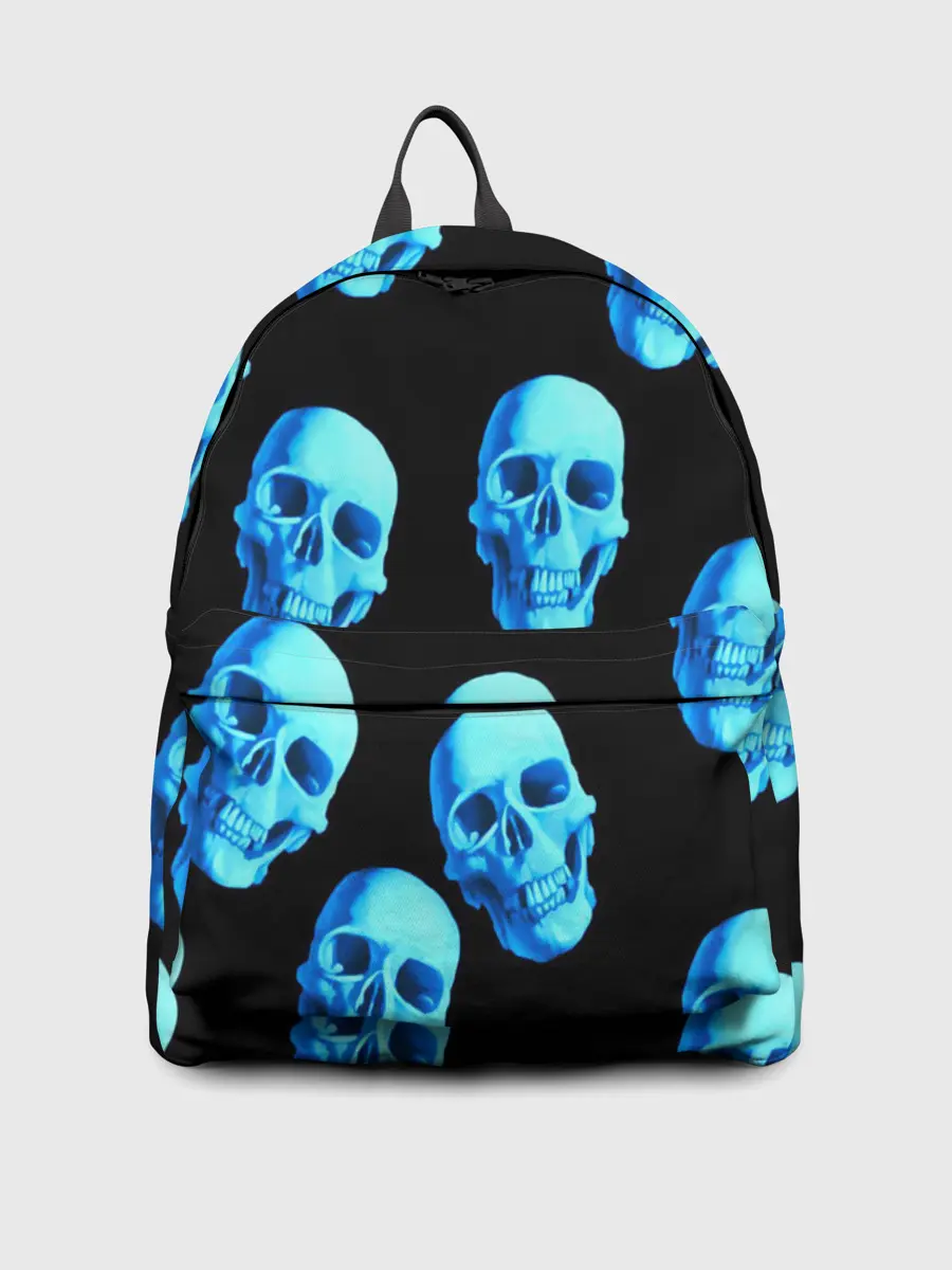 Рюкзак джинсовый / Черепа стиль