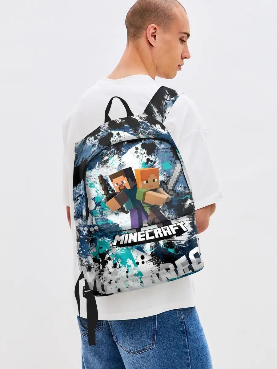 Рюкзак джинсовый / Minecraft / Майнкрафт