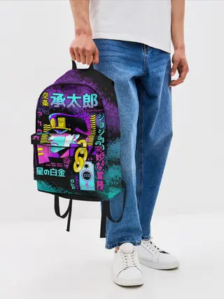 Рюкзак джинсовый / Приключения ДжоДжо