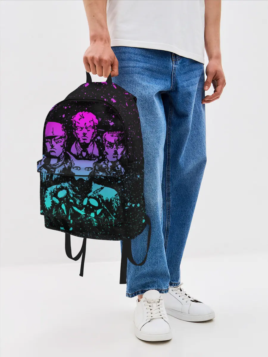 Рюкзак джинсовый / Приключения ДжоДжо