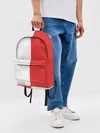 Рюкзак джинсовый / Красно-белая форма