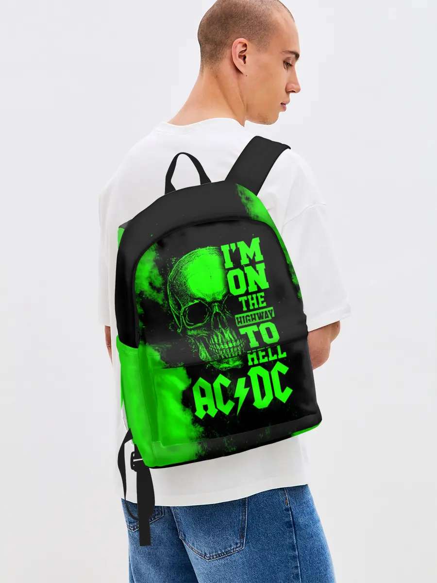Рюкзак джинсовый / Im on the highway to hell AC/DC
