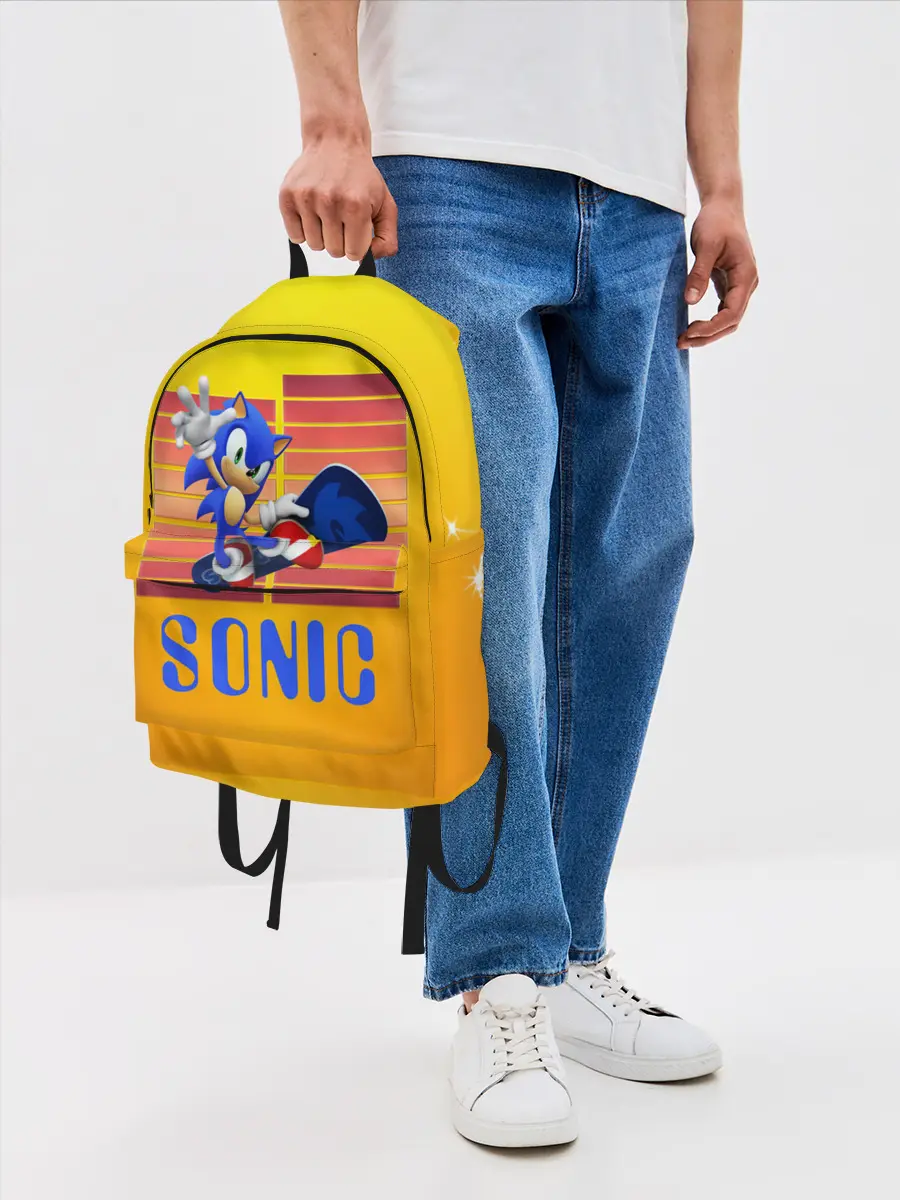 Рюкзак джинсовый / Sonic - Соник
