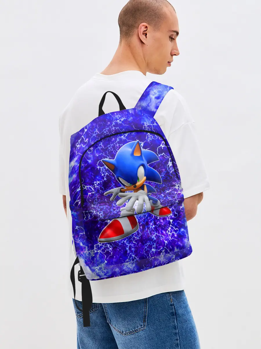 Рюкзак джинсовый / Sonic | Молнии