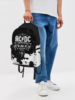 Рюкзак джинсовый / AC/DC T.N.T.