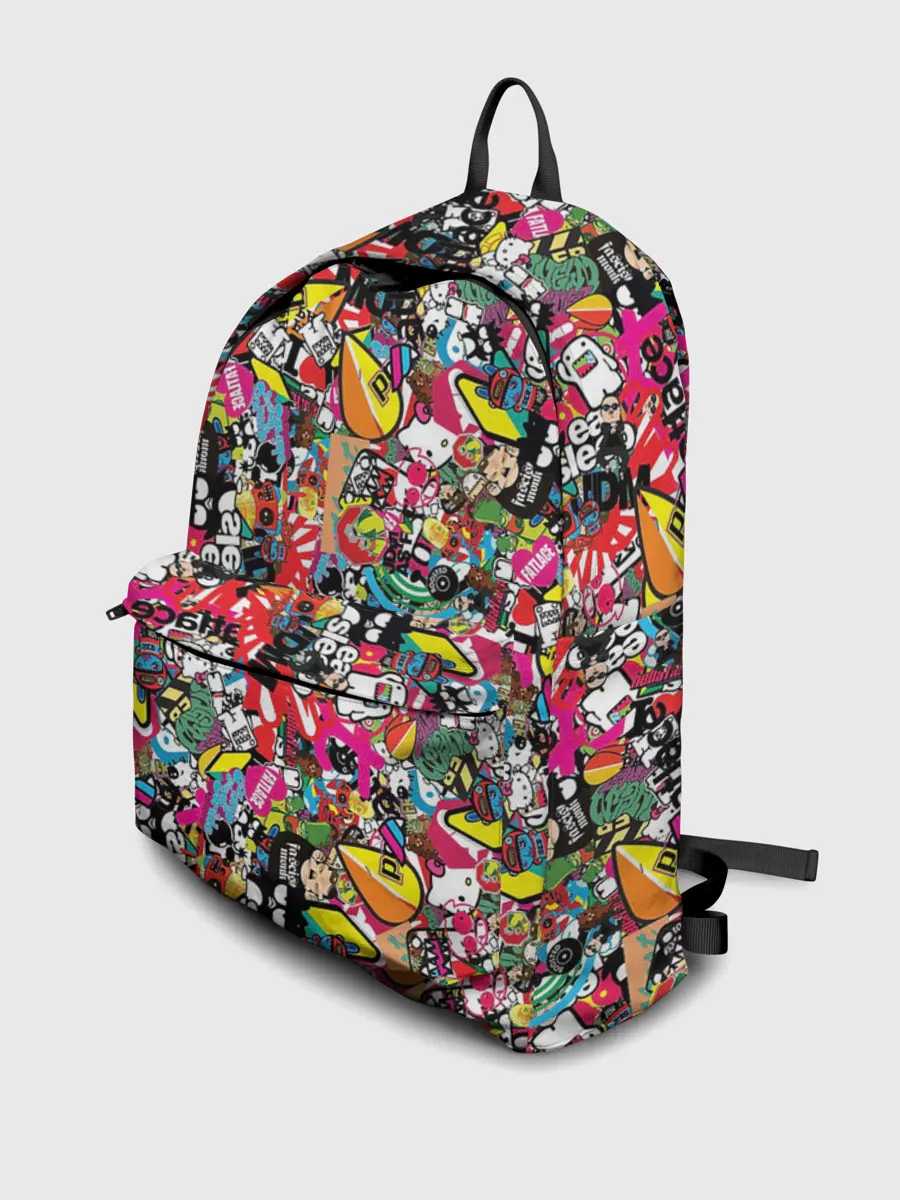 Рюкзак джинсовый / Стикеры