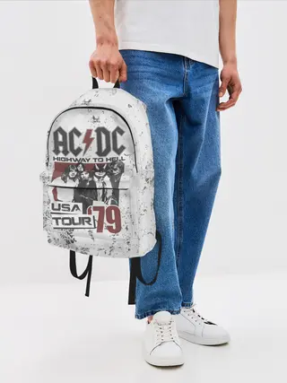 Рюкзак джинсовый / AC/DC