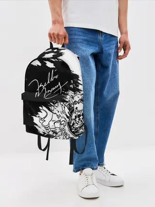 Рюкзак джинсовый / Автограф Фредди Меркьюри