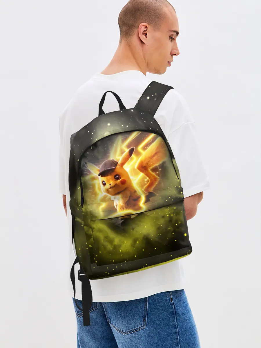 Рюкзак джинсовый / Детектив Пикачу