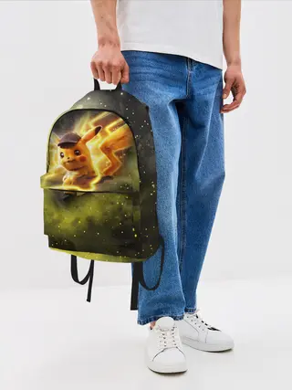 Рюкзак джинсовый / Детектив Пикачу