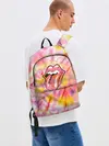 Рюкзак джинсовый / Rolling Stones tie-dye