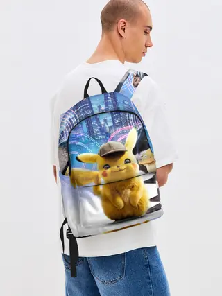 Рюкзак джинсовый / Детектив Пикачу