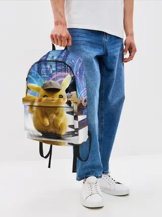 Рюкзак джинсовый / Детектив Пикачу