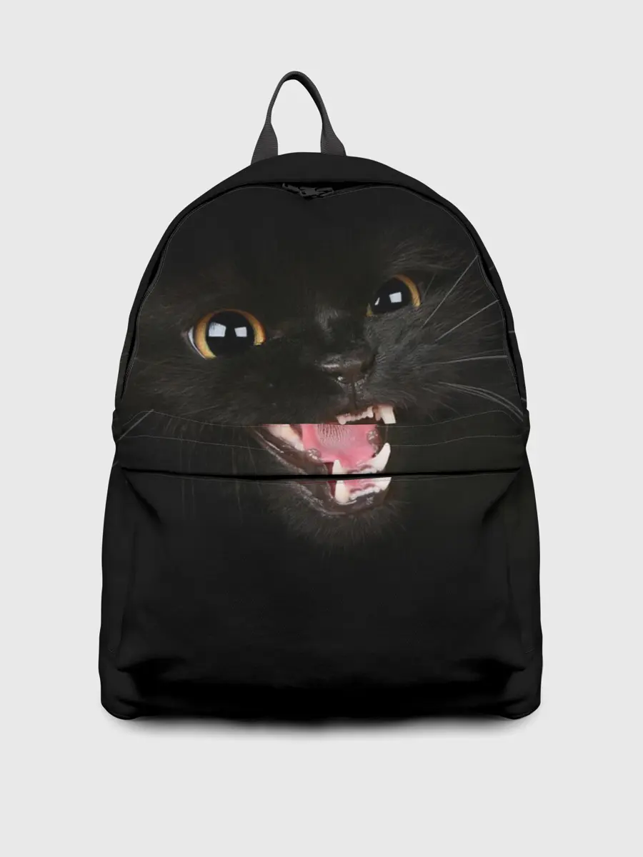 Рюкзак джинсовый / Злой Котик