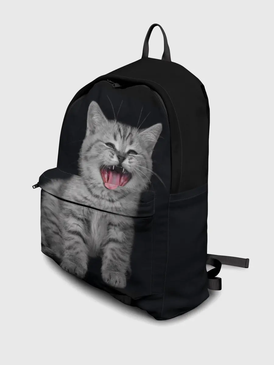 Рюкзак джинсовый / Котенок