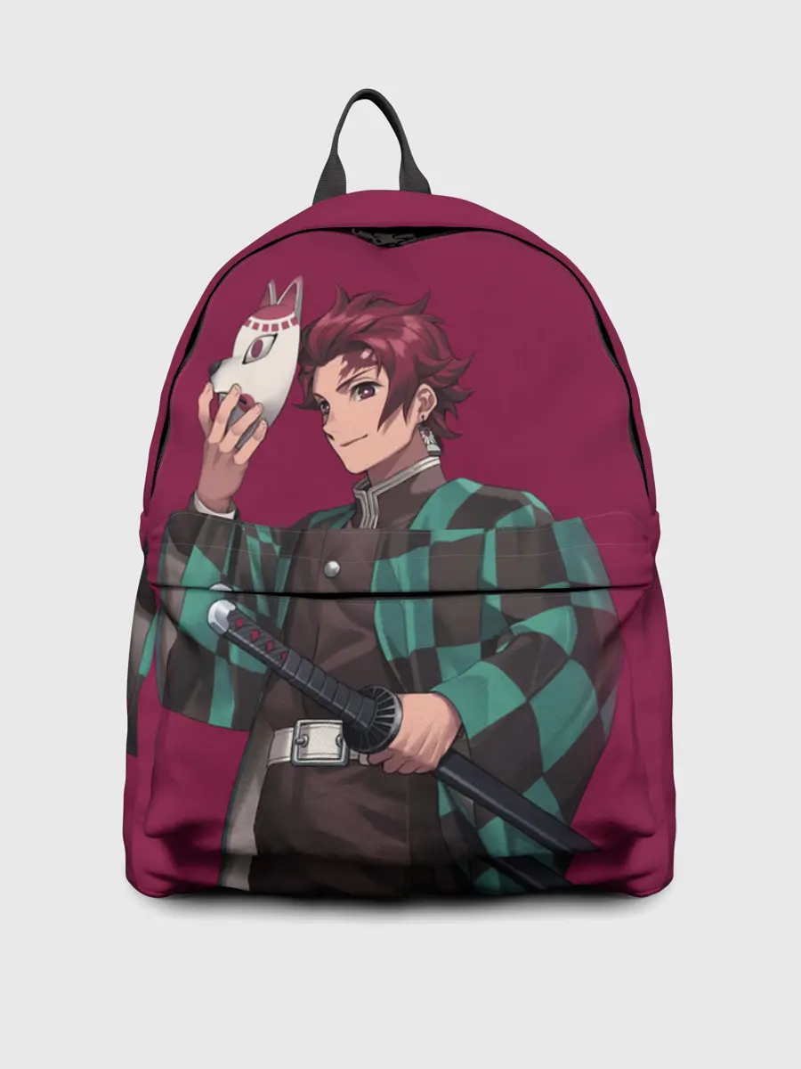 Рюкзак джинсовый / KIMETSU NO YAIBA с маской