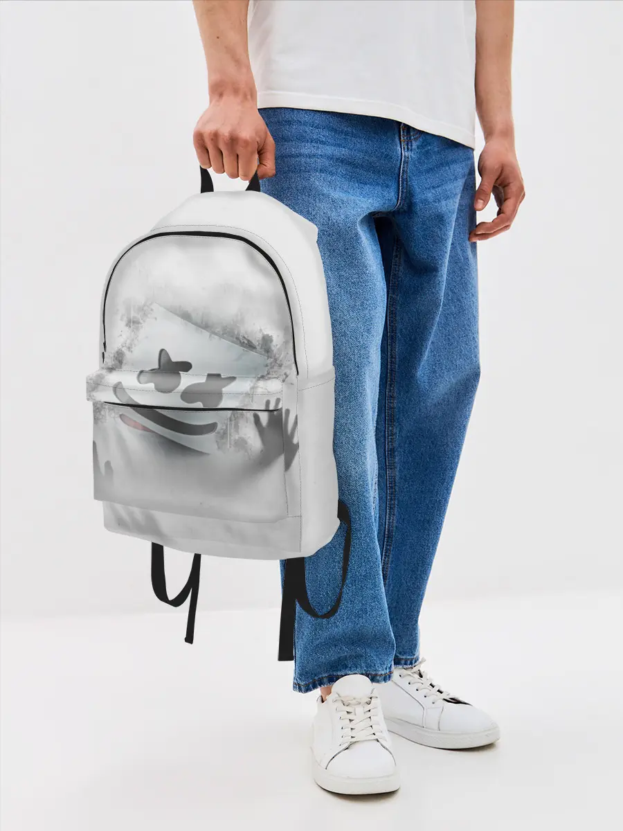 Рюкзак джинсовый / Marshmello