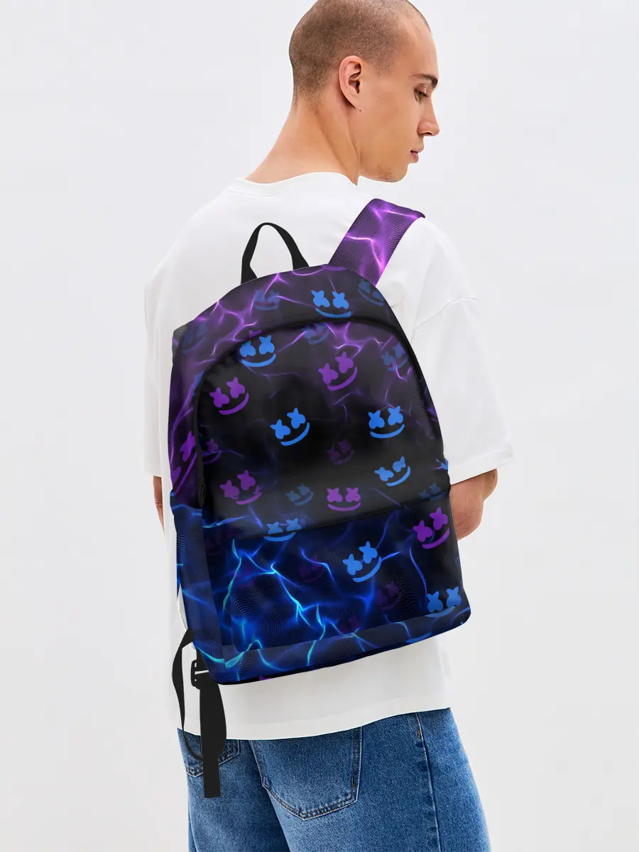 Рюкзак джинсовый / Marshmello