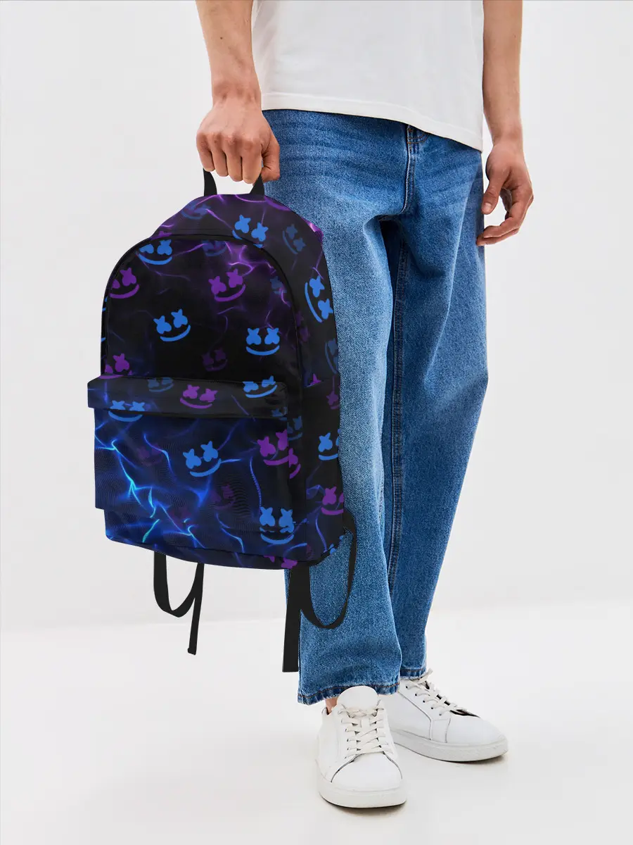 Рюкзак джинсовый / Marshmello