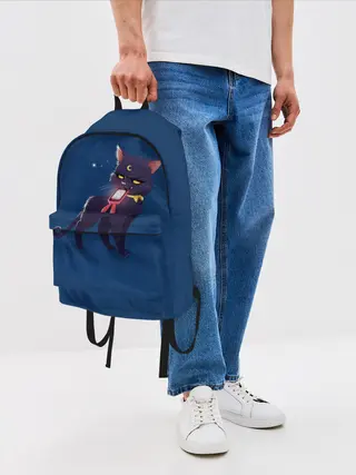 Рюкзак джинсовый / КИСА С ТЕЛЕФОНОМ